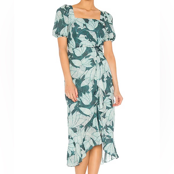 Nwt Parker Mackenzie Dress In Palm Breeze Wedding Guest 0